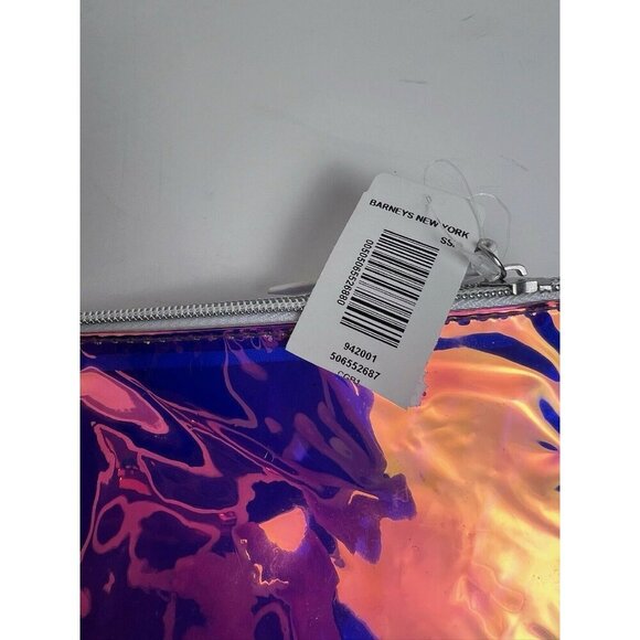 Barney's New York Iridescent Zip Wristlet Pouch NWT - Picture 2 of 6